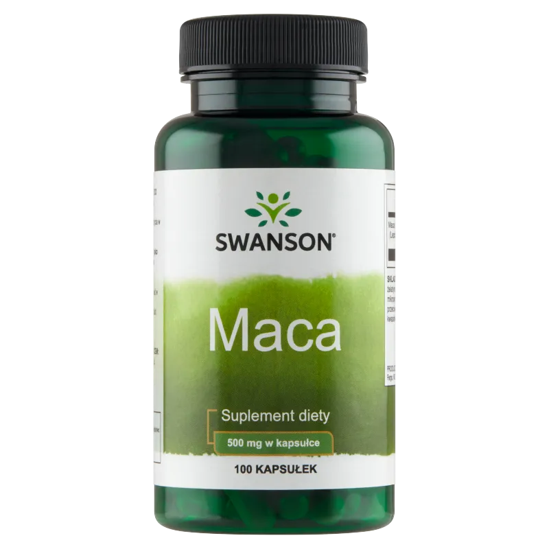 Swanson Maca, suplement diety, 500 mg,  100 kapsułek