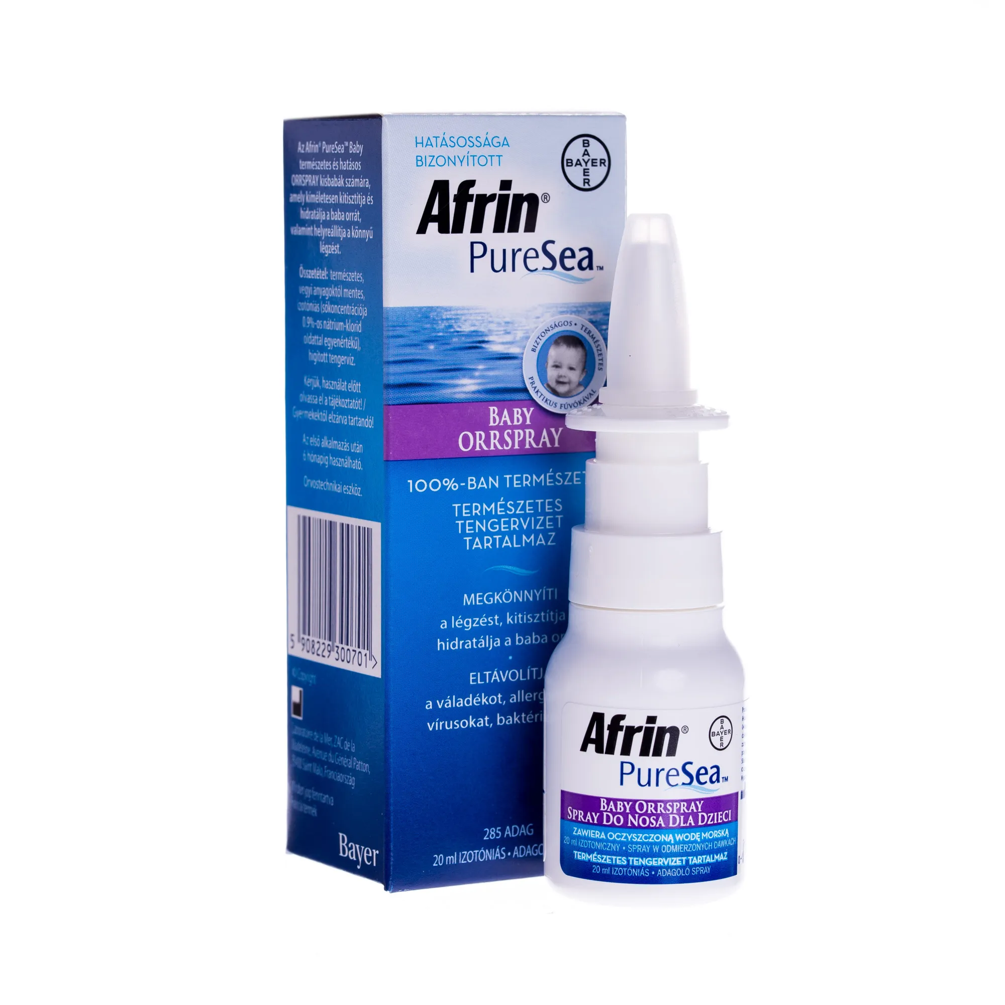 Afrin PureSea Baby, spray do nosa dla dzieci, 20 ml