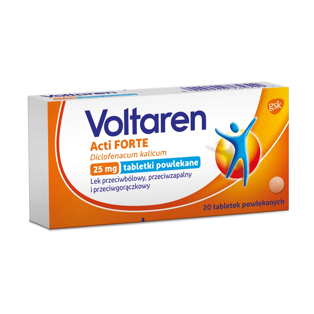 Voltaren Acti Forte, 25 mg, 20 tabletek powlekanych 