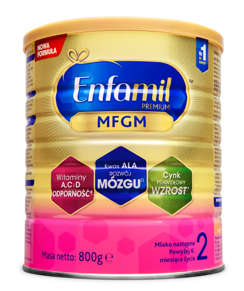 Enfamil Premium MFGM 2, mleko następne od 6 miesiąca, 800 g