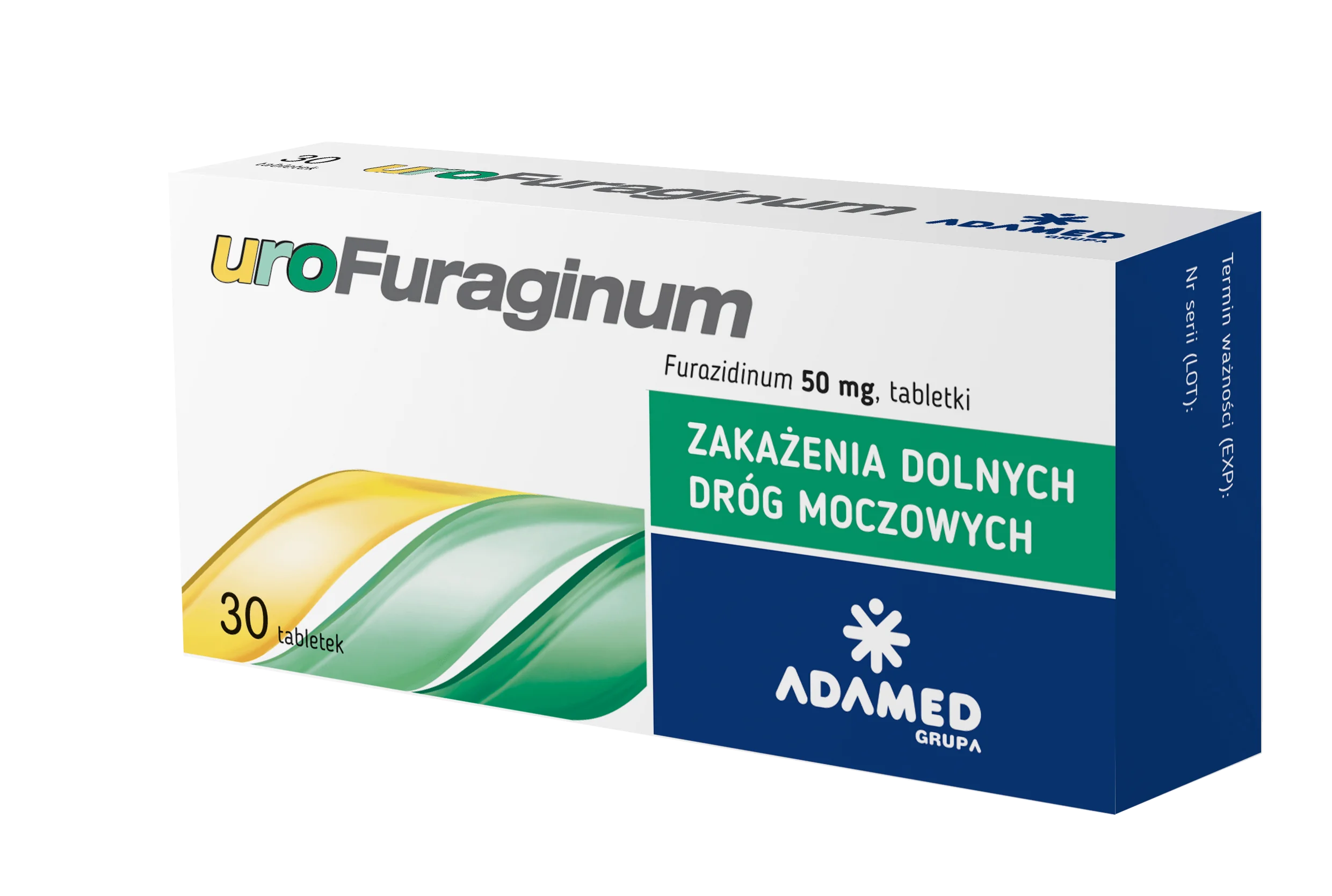 uroFuraginum 50 mg, 30 tabletek