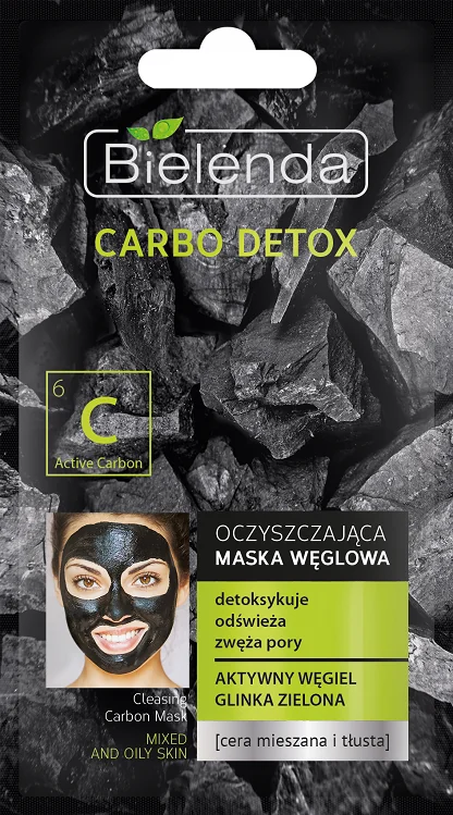Bielenda Carbo Detox maska węglowa do cery mieszanej i tłustej, 8 g