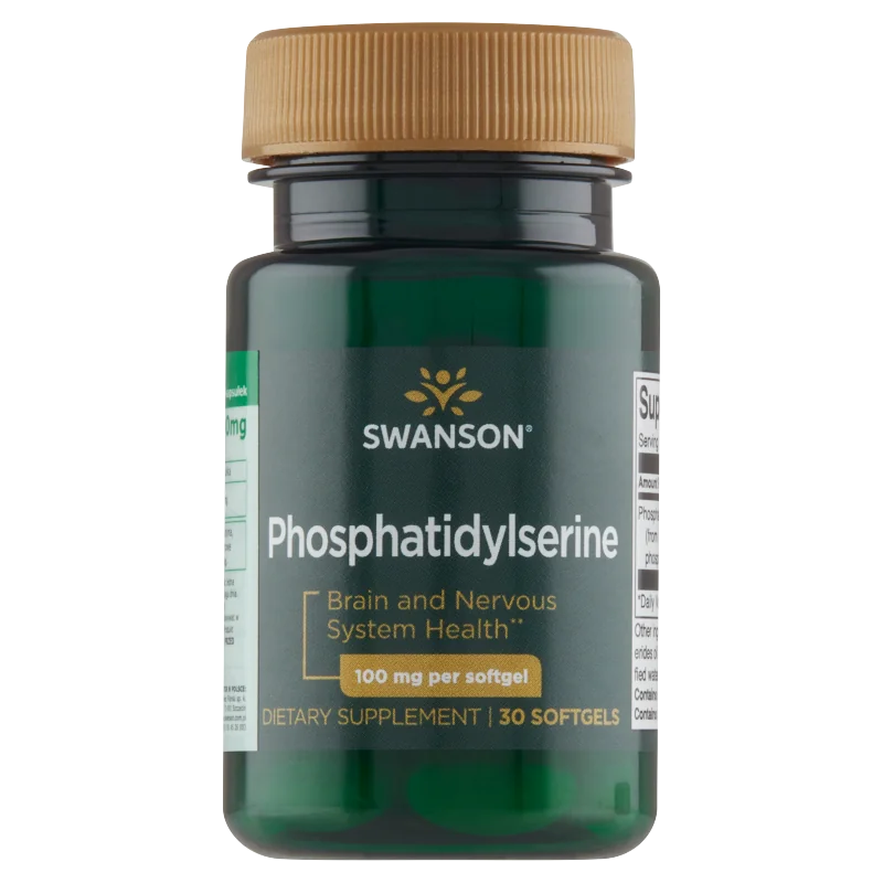 Swanson Fosfatydyloseryna, 100 mg, suplement diety, 30 kapsułek