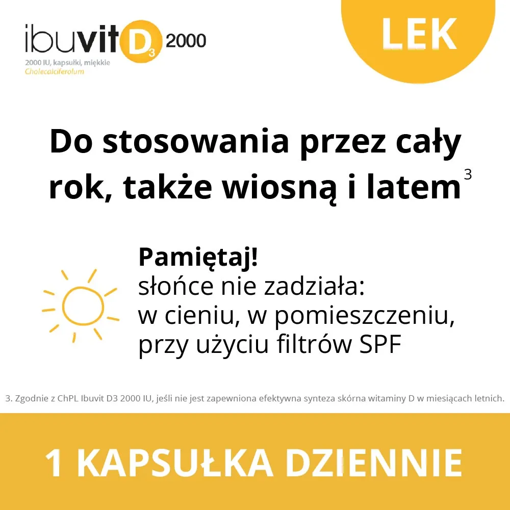 Ibuvit D3 2000 IU, 90 kapsułek 