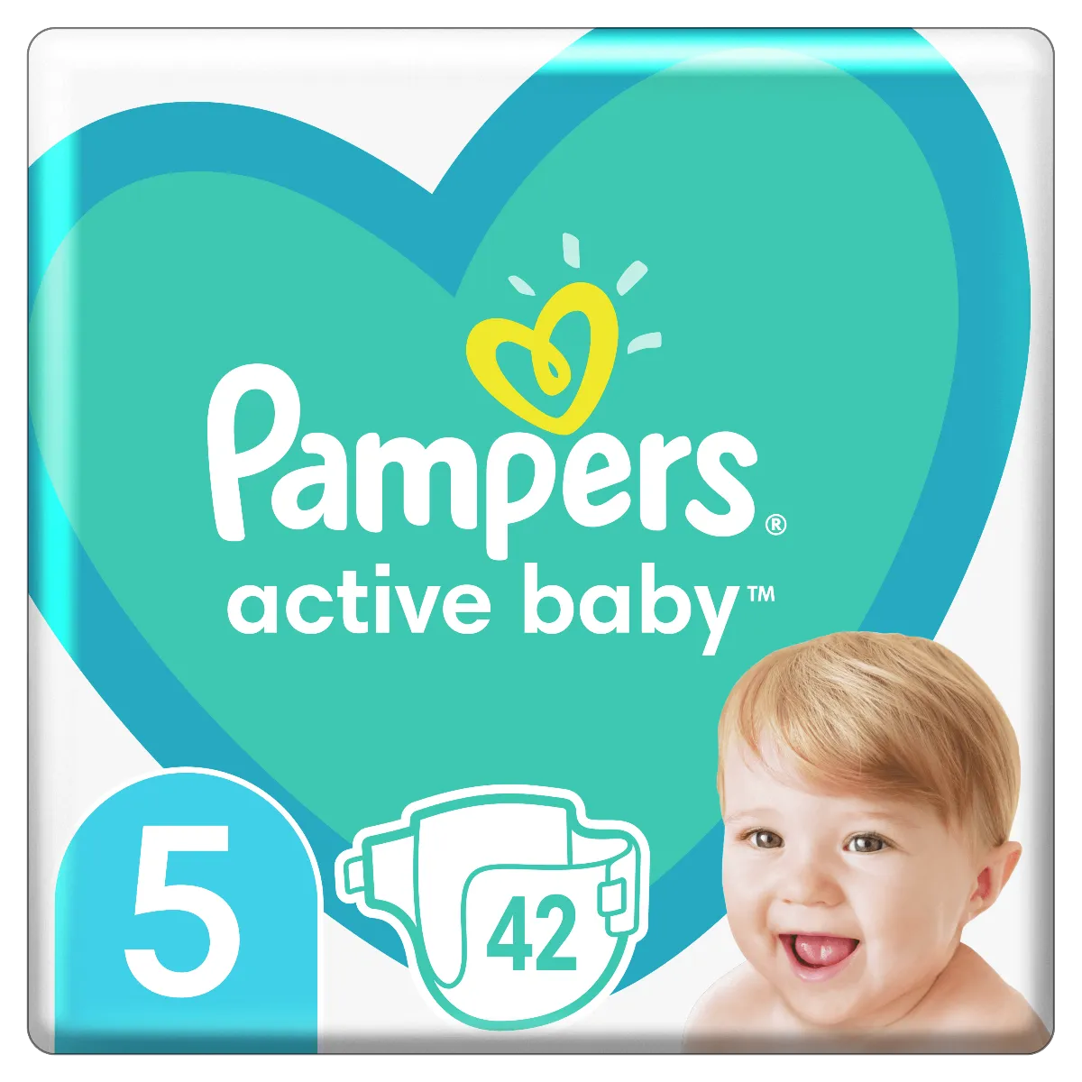 Pampers Active Baby, pieluchy, rozmiar 5, 11-16 kg, 42 sztuki