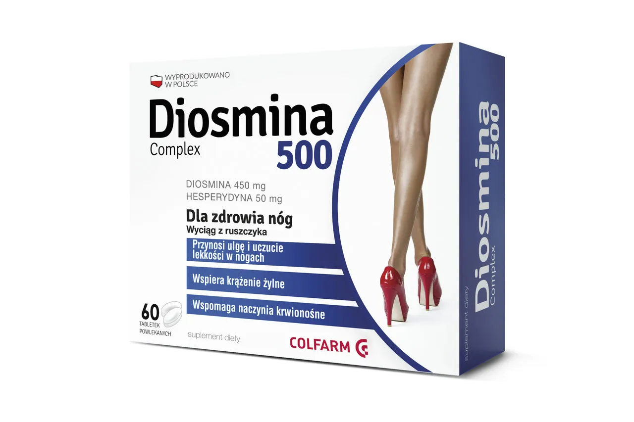 Diosmina 500 Complex, suplement diety, 60 tabletek powlekanych