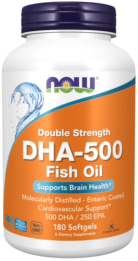 Now Foods DHA 500 mg 180 kapsułek