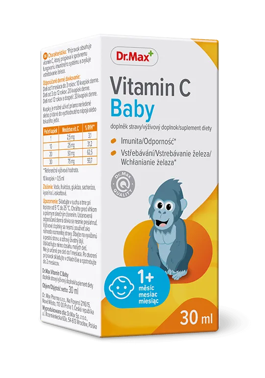Vitamin C Baby Dr.Max, suplement diety, 30 ml