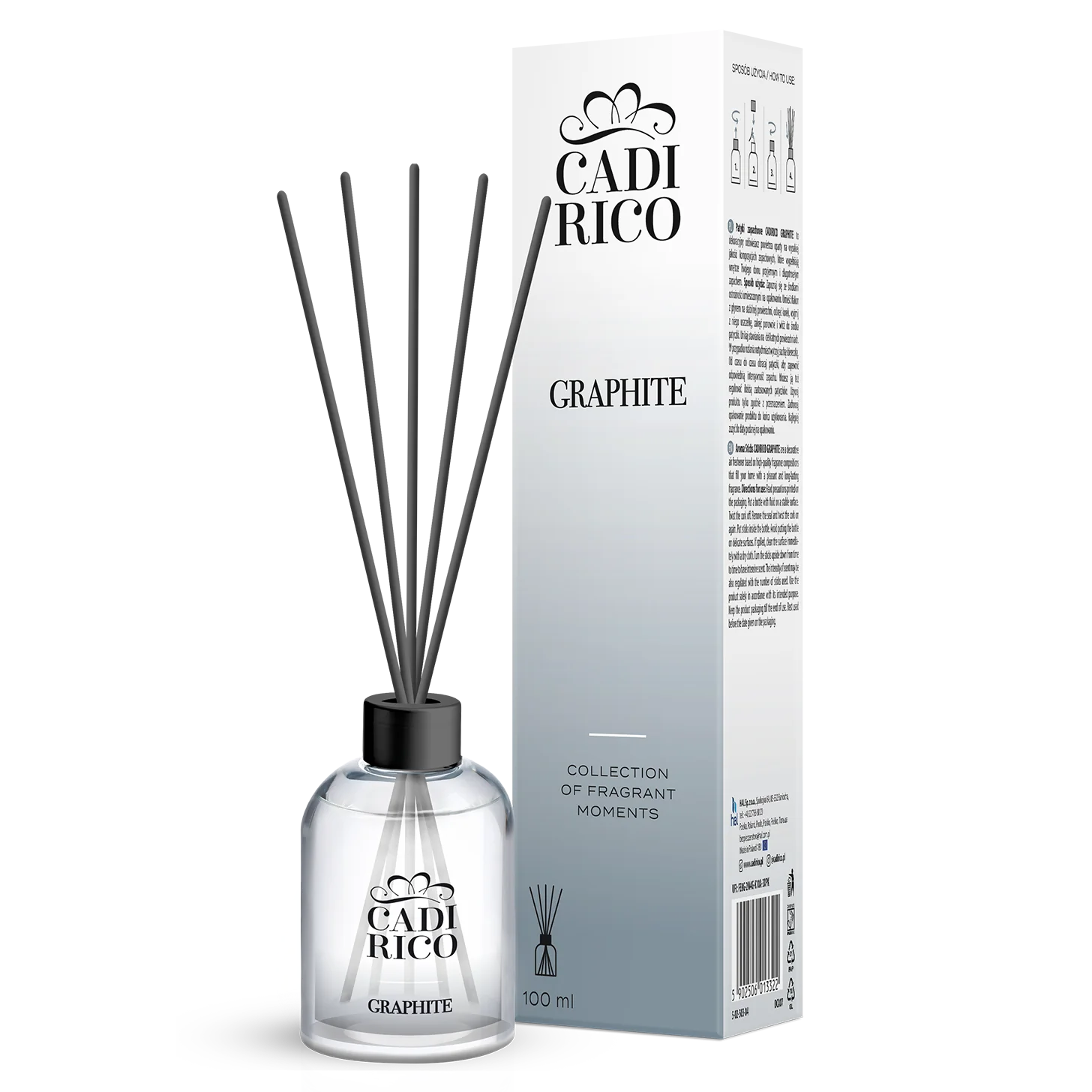 Cadirico patyczki zapachowe Perfume Graphite, 100 ml