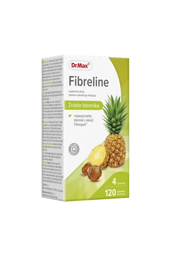 Fibreline Dr.Max, suplement diety, 120 tabletek do żucia