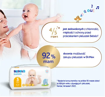 Bebelo Care Dr.Max Diapers 2 MINI, pieluchy 3-6 kg, 36 sztuk 