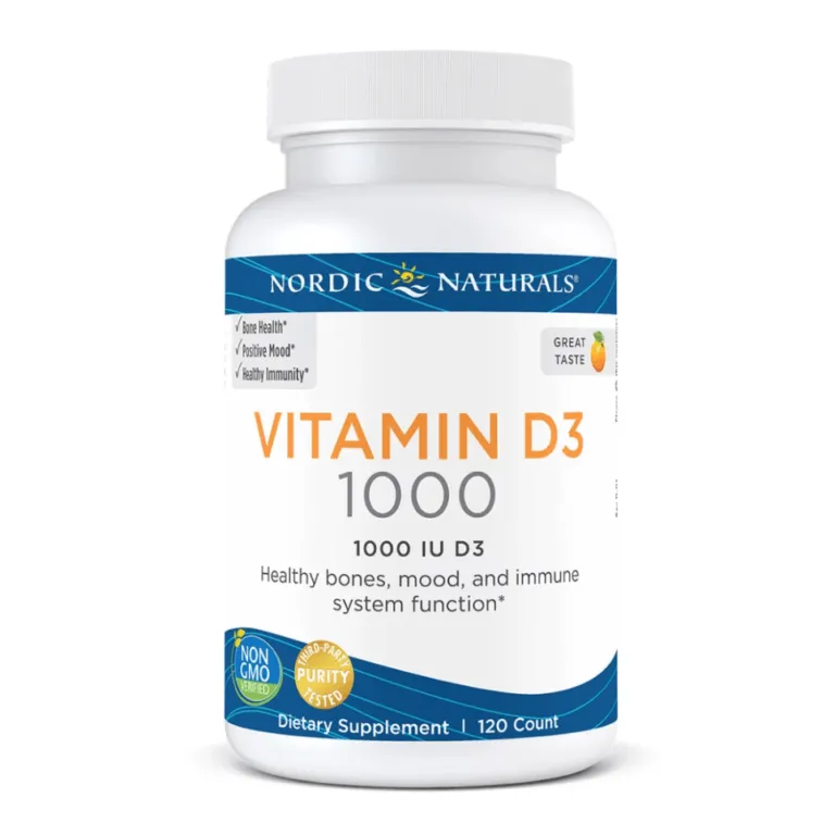 Nordic Naturals, Vitamin D3 1000IU, suplement diety, 120 kapsułek