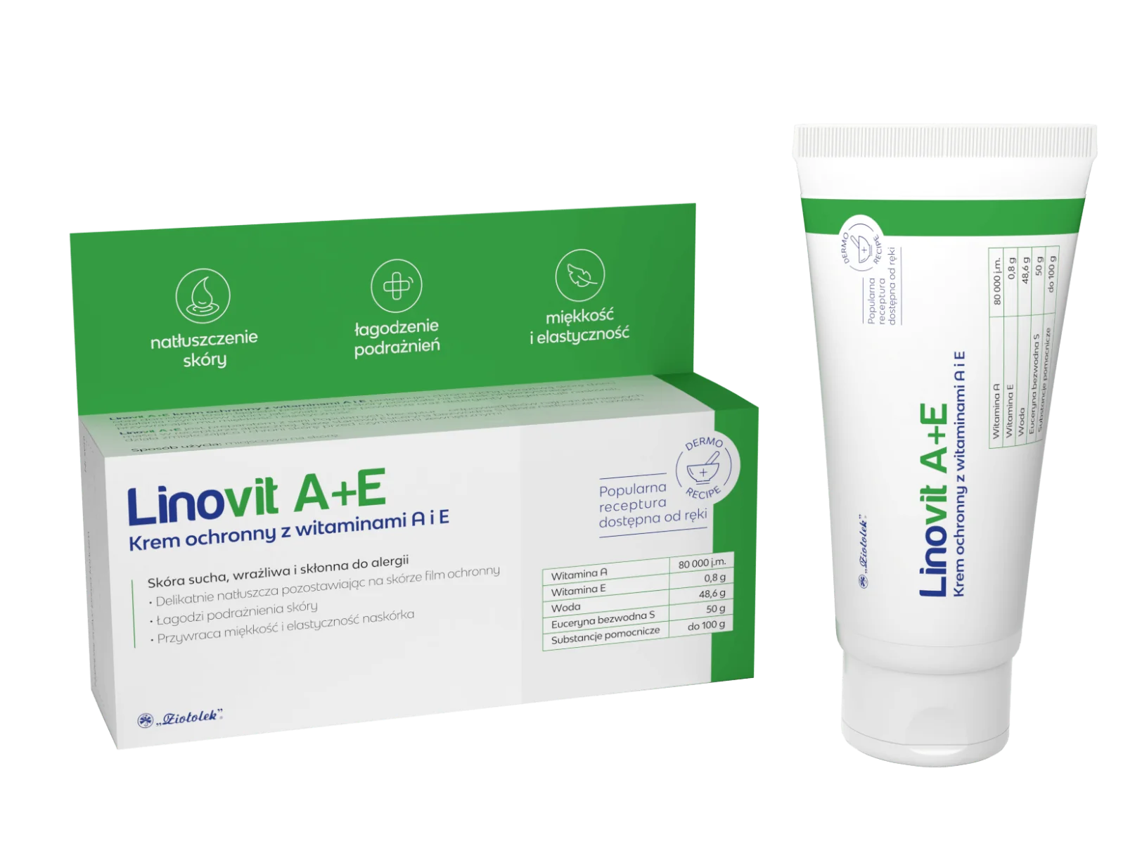 Linovit A+E krem ochronny z witaminami A i E, 50g