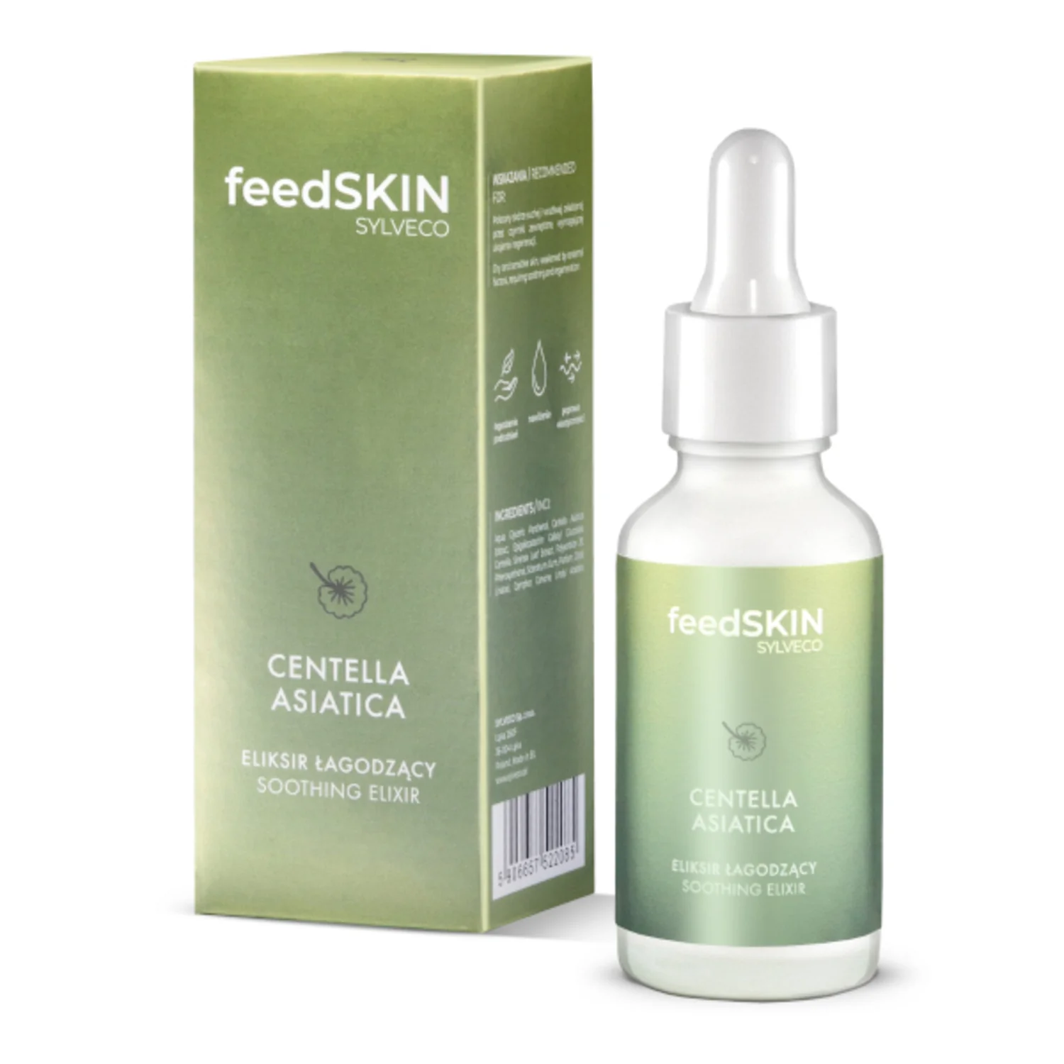 FeedSKIN Centella Asiatica eliksir łagodzący z wąkrotką azjatycką, 30 ml