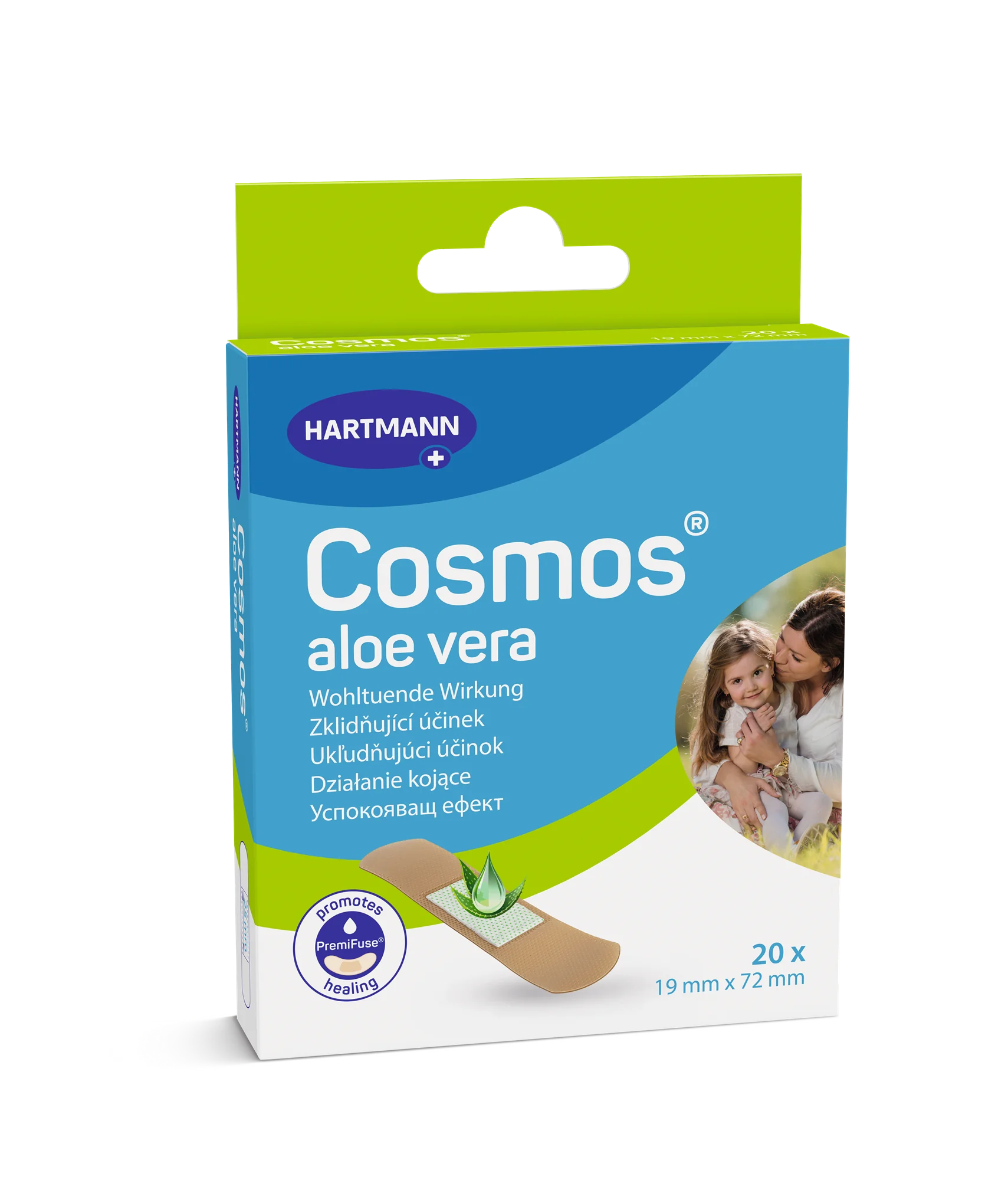 Cosmos Aloe Vera plaster 19 x 72 mm, 20 sztuk