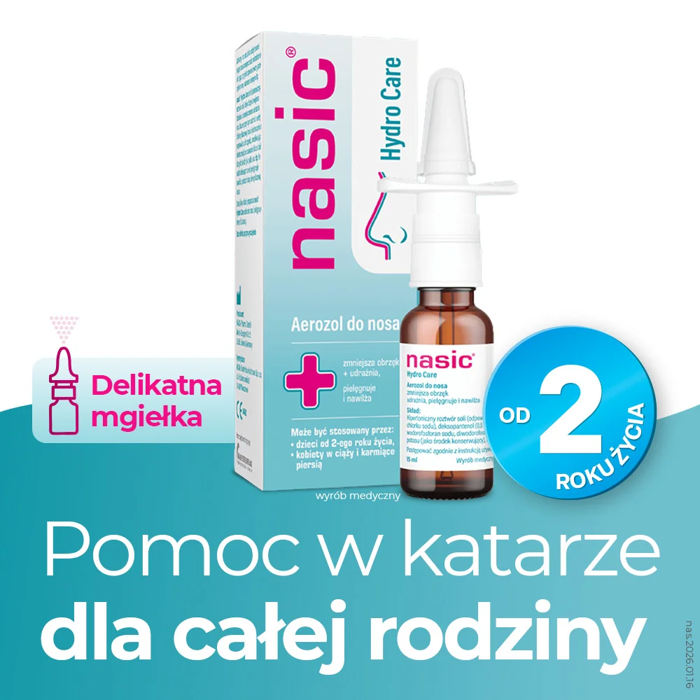 Nasic Hydro Care aerozol do nosa, 15 ml