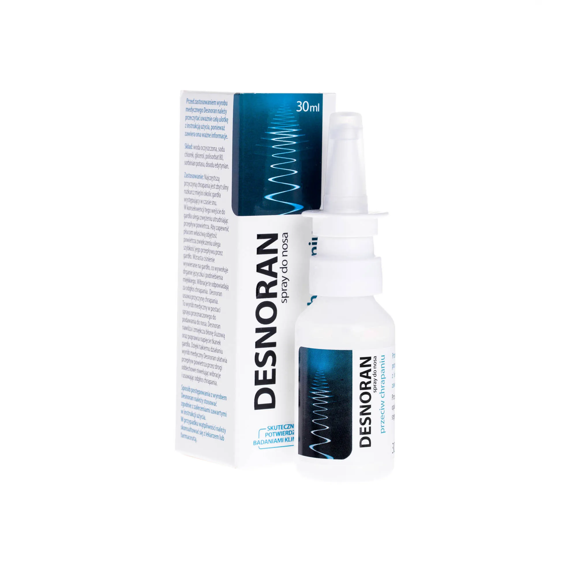 Desnoran, spray do nosa przeciw chrapaniu, 30 ml 