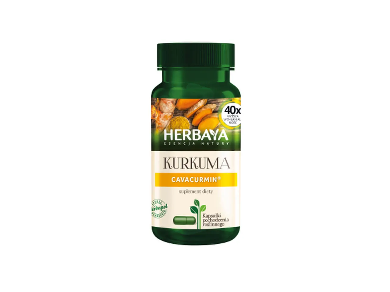 Herbaya Kurkuma, suplement diety, 60 kapsułek