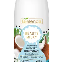 Bielenda Beauty Milky kremowe mleczko kokosowe do kąpieli i pod prysznic, 400 ml