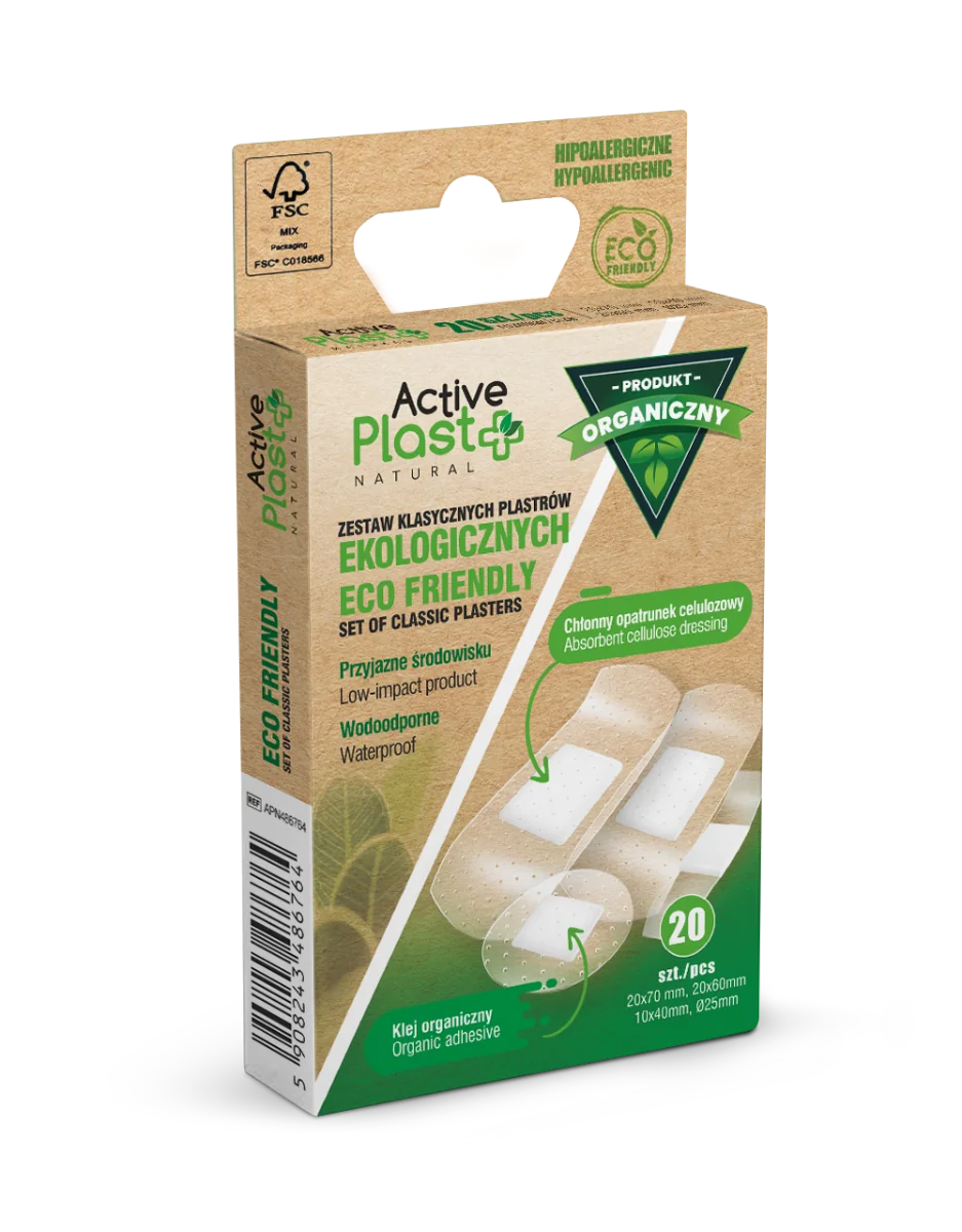 Active Plast naturalne plastry ekologiczne, 20 szt.