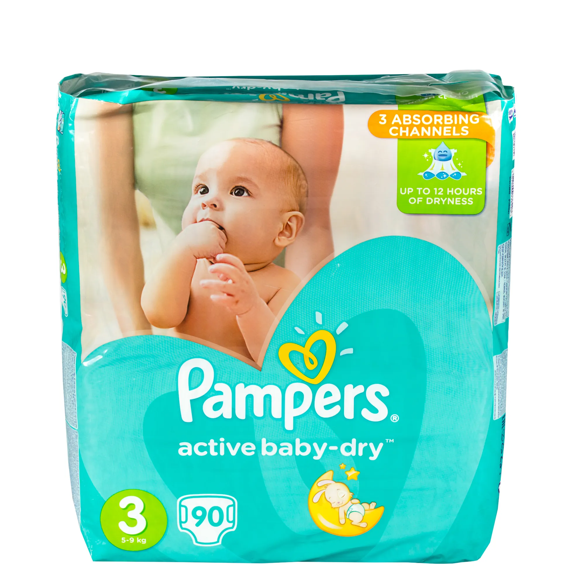 Pieluchy  Pampers Active Baby Dry 3 (5-9 kg), 90 sztuk