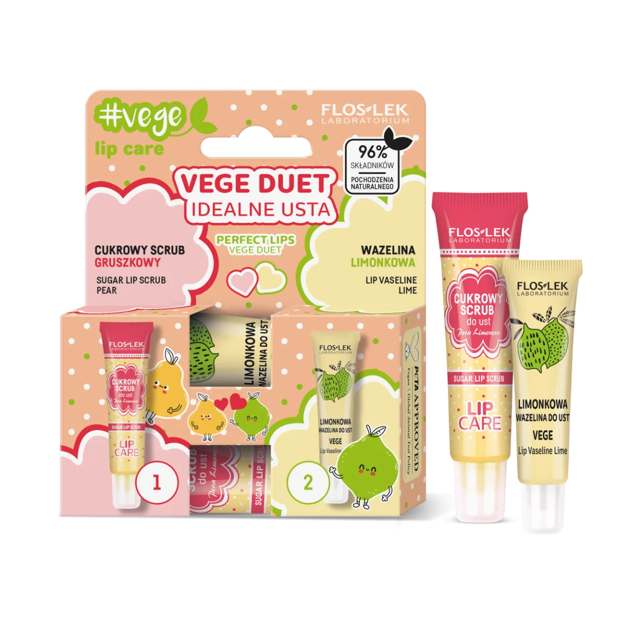 Floslek Vege Duet Idealne Usta 15 g + 10 g