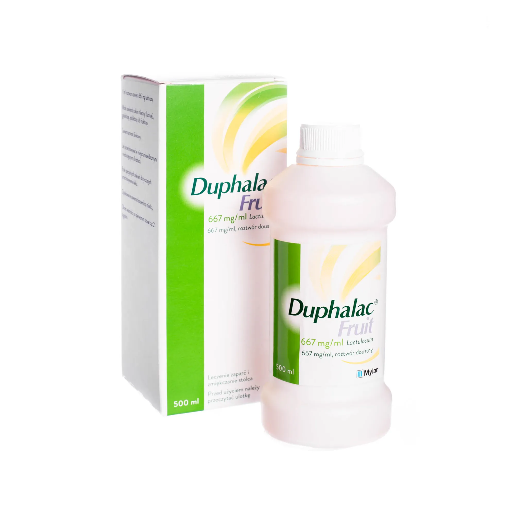 Duphalac Fruit - Lek stosowany przy leczeniu zaparć i zmiękczenia stolca, 500 ml 