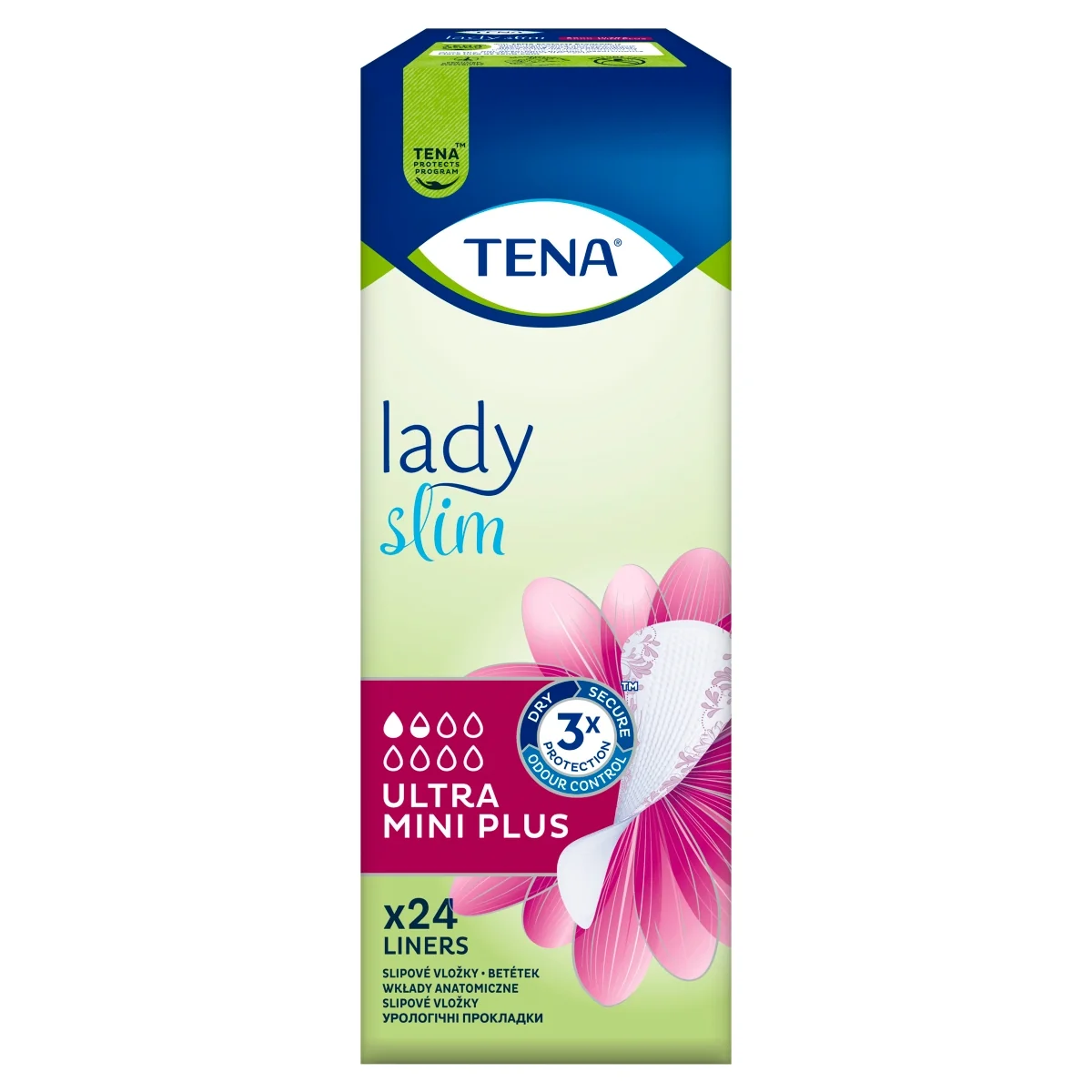 TENA Lady Slim specjalistyczne wkładki Ultra Mini Plus, 24 sztuk