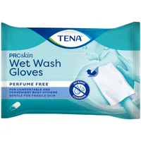 Tena ProSkin Wet Wash Gloves, nawilżane myjki, 8 sztuk