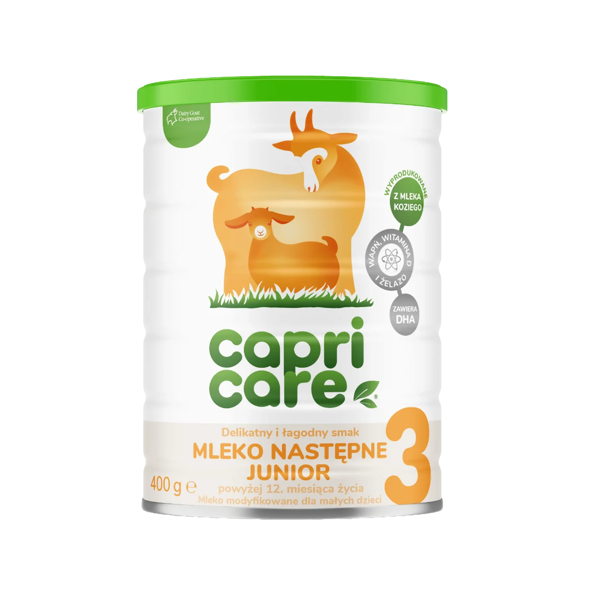 Capricare 3 Junior mleko powyżej 12 miesiąca życia oparte na mleku kozim, 400 g