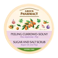 Green Pharmacy, peeling cukrowo solny, olej arganowy i figi, 300 ml