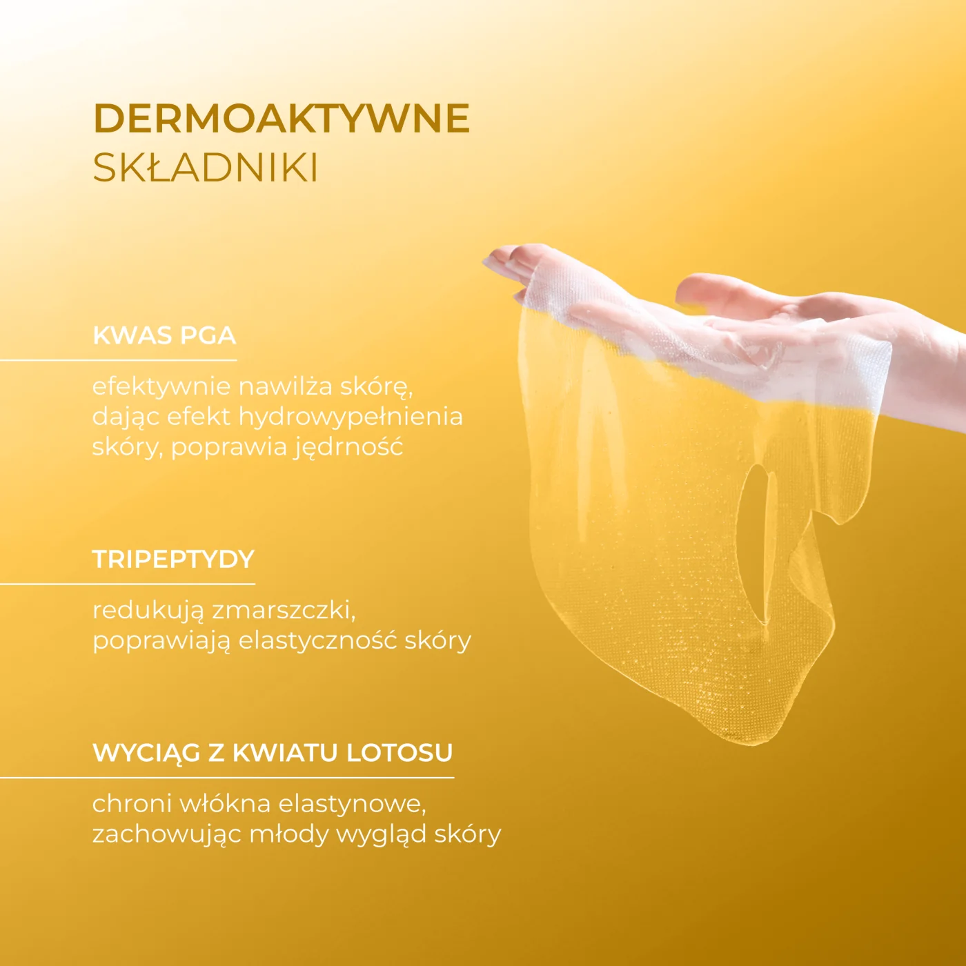 L'biotica Hydrożelowa maska do twarzy z Witaminą C, 1 szt.