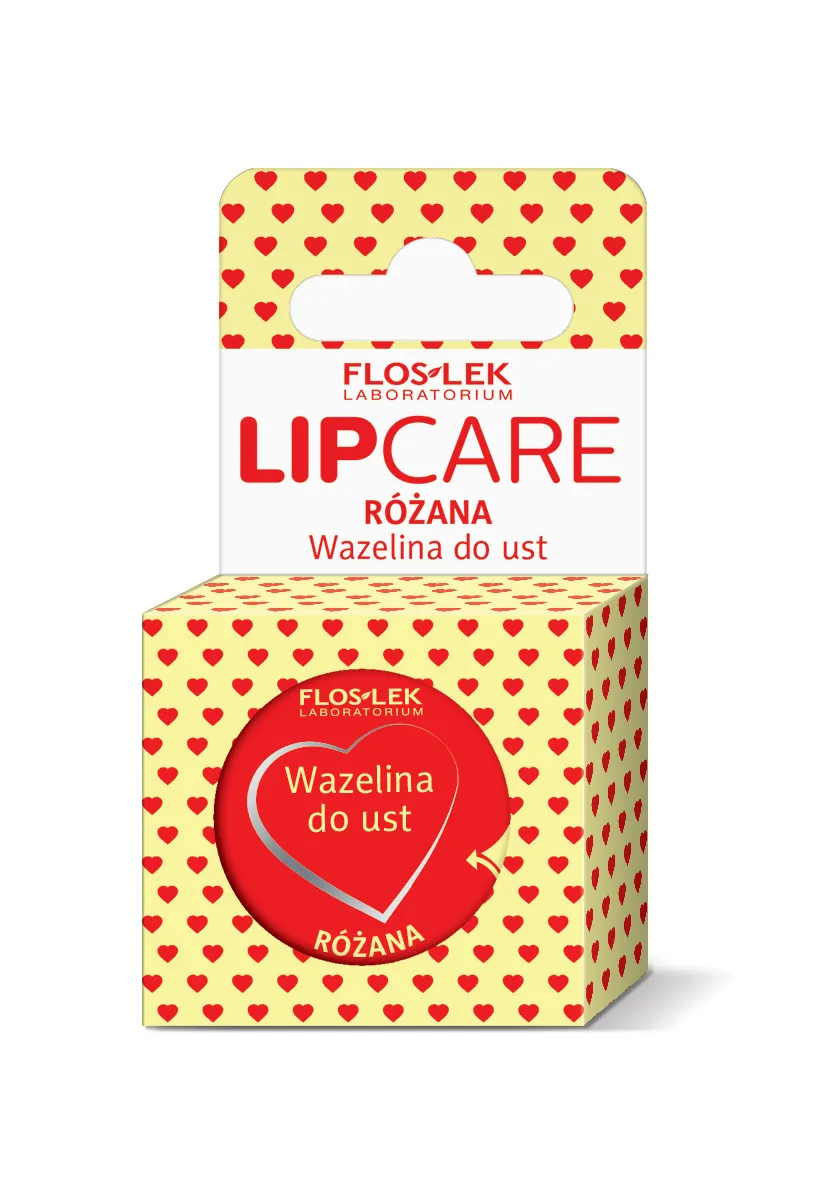 Floslek Lip Care, różana wazelina do ust, 15 g