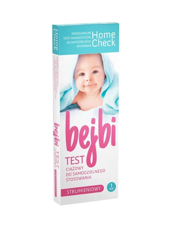 Milapharm Home Check Bejbi test ciążowy strumieniowy, 1 sztuka