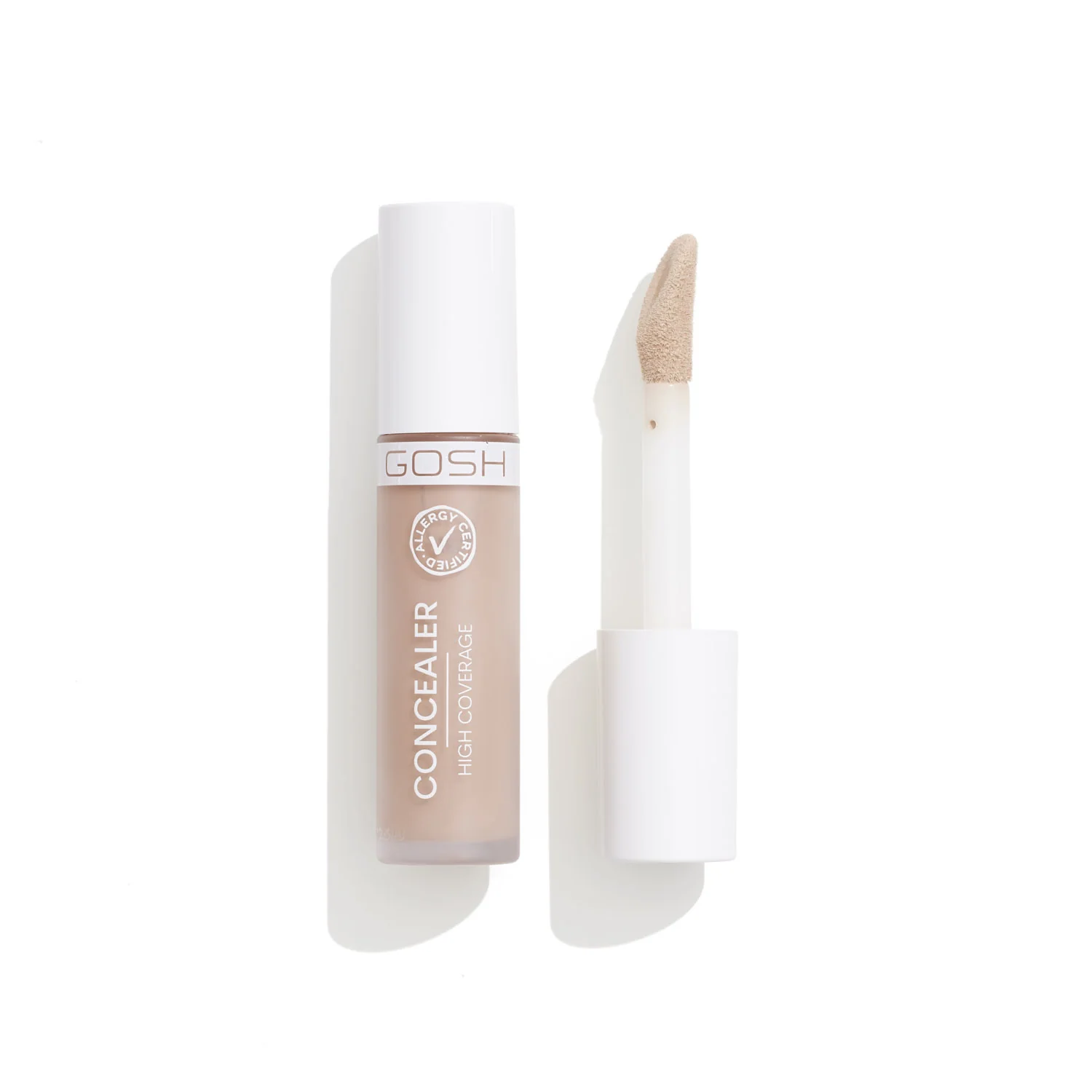 GOSH Concealer mocno kryjący korektor z aplikatorem 001 Porcelain, 6 ml