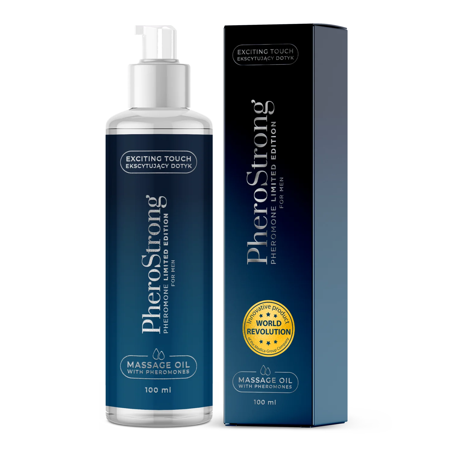 PheroStrong Limited Edition for Men olejek do masażu z feromonami dla mężczyzn, 100 ml