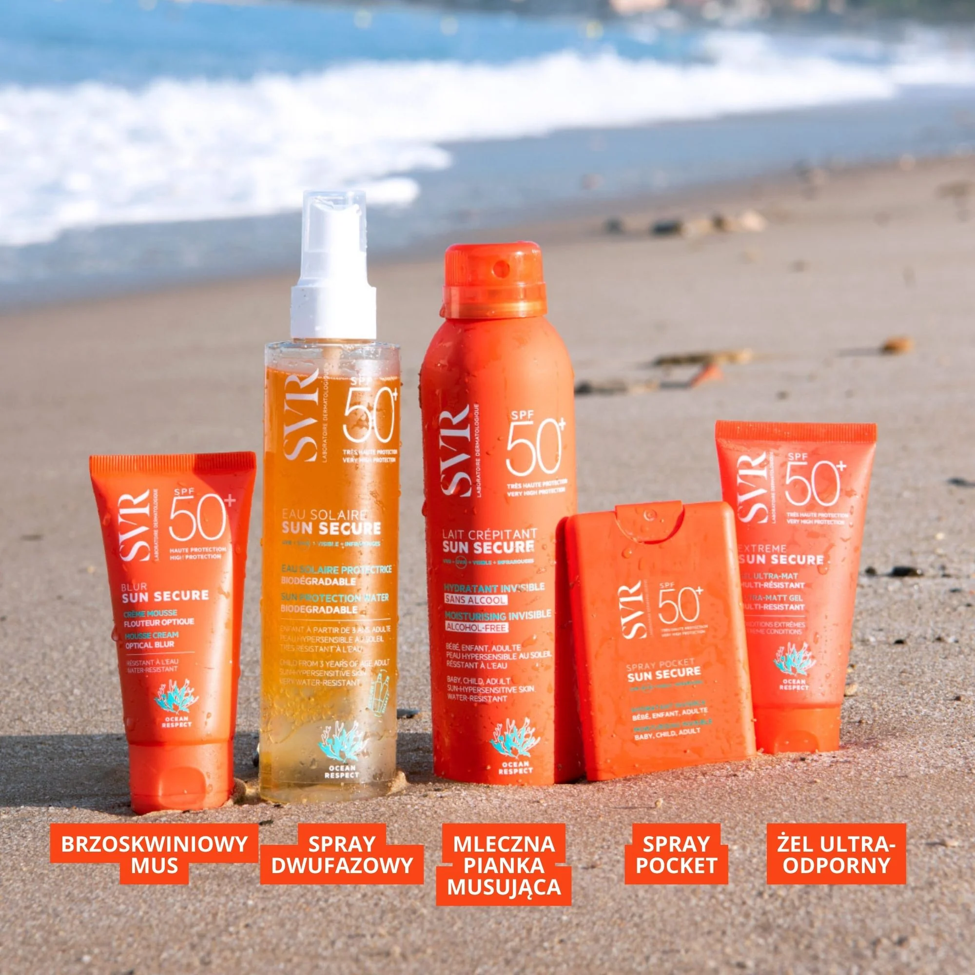 SVR SUN SECURE Blur Krem w piance bezzapachowy SPF 50+, 50 ml