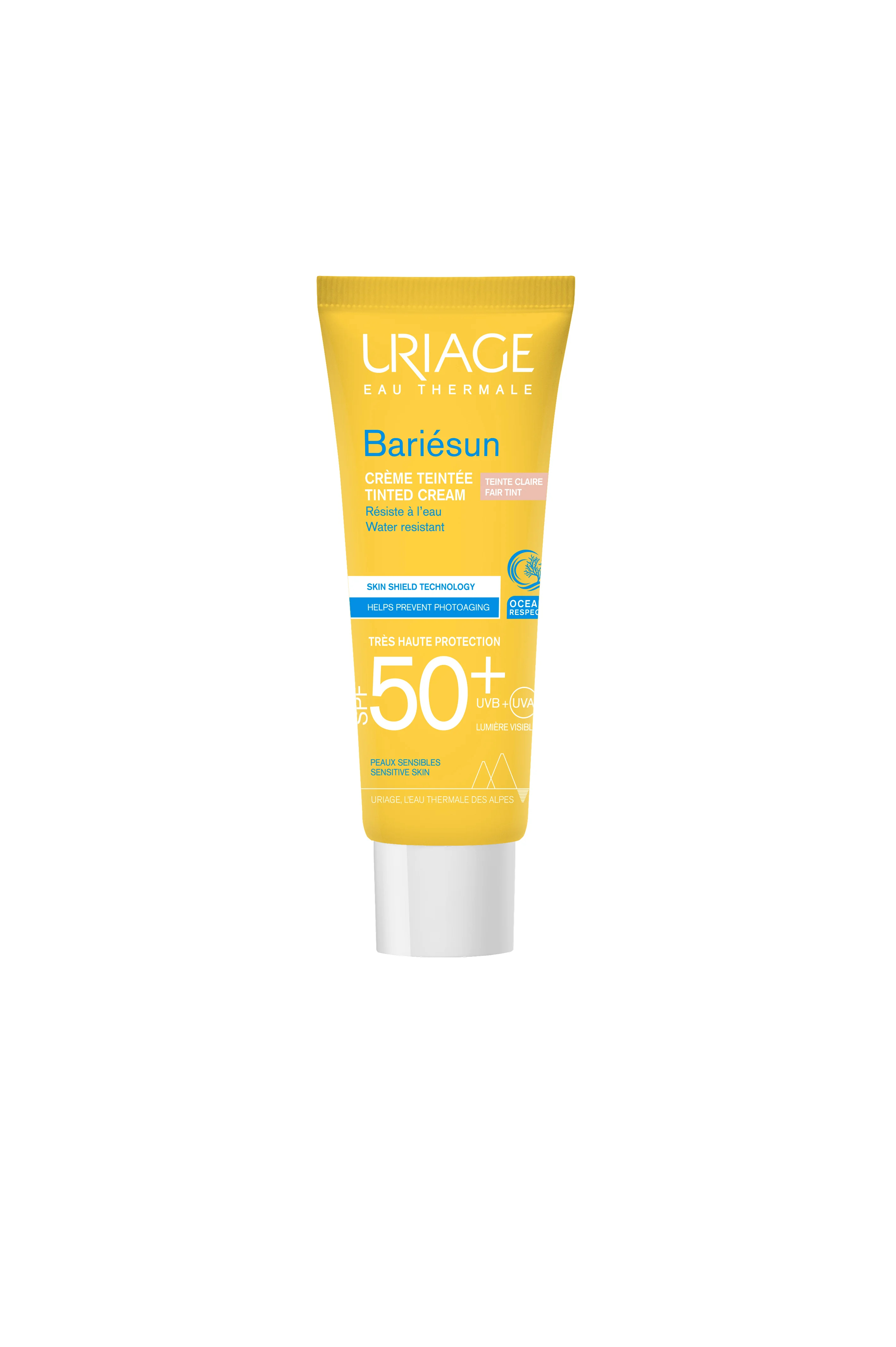 Uriage Bariesun przeciwsłoneczny krem tonujący SPF 50+ jasny beż, 50 ml