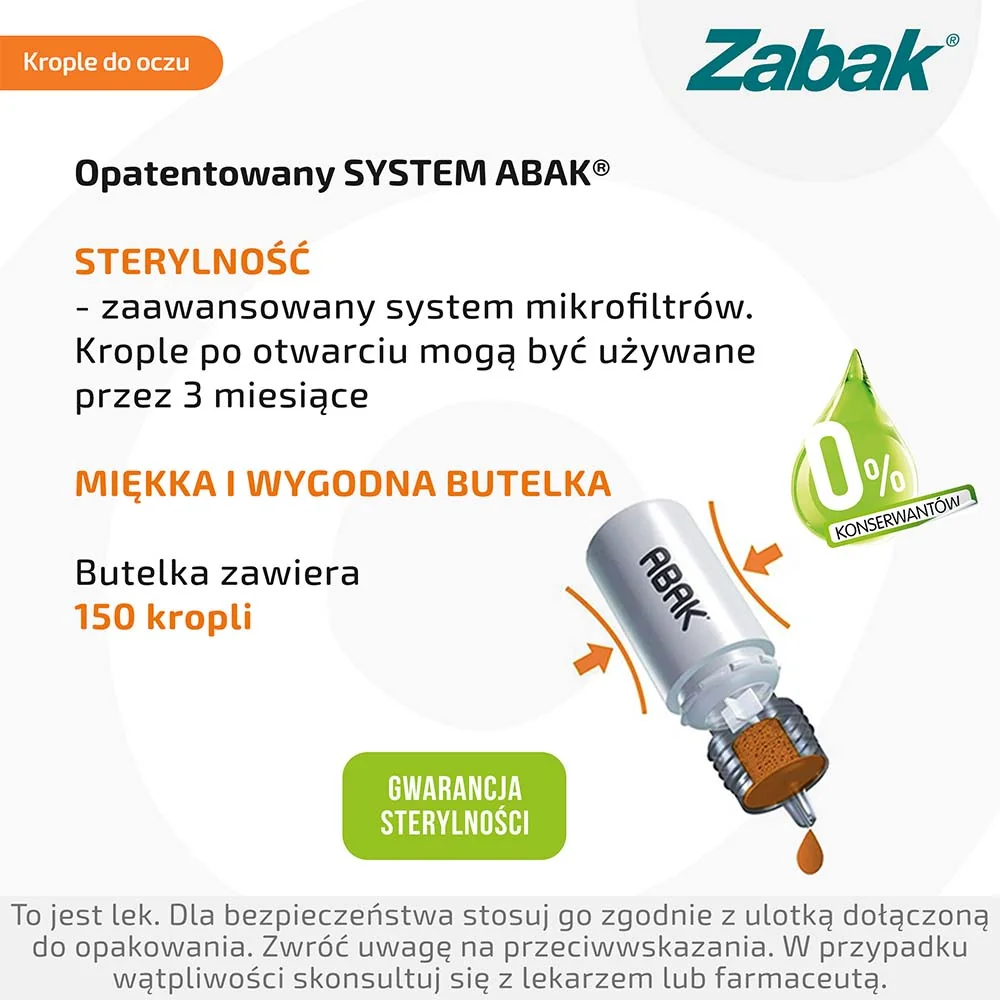 Zabak 0,25 mg/ml, krople do oczu, 5 ml
