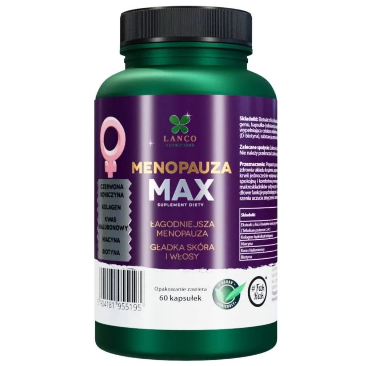 Lanco Nutritions Menopauza Max 60 kapsułek