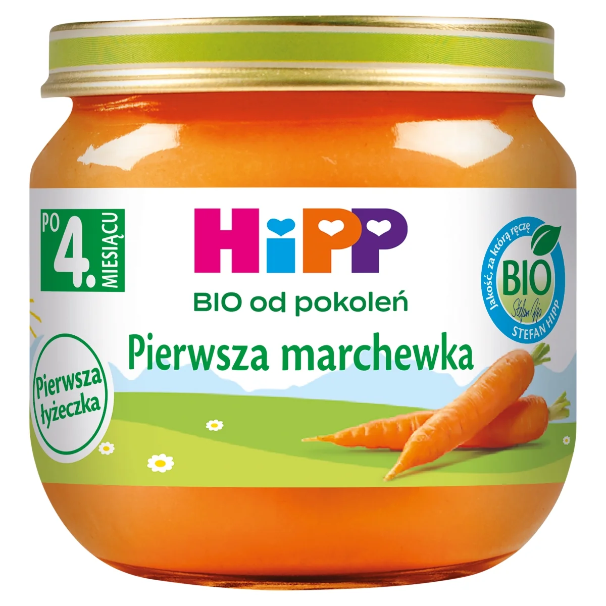 HiPP BIO od pokoleń pierwsza marchewka, po 4. miesiącu, 80 g