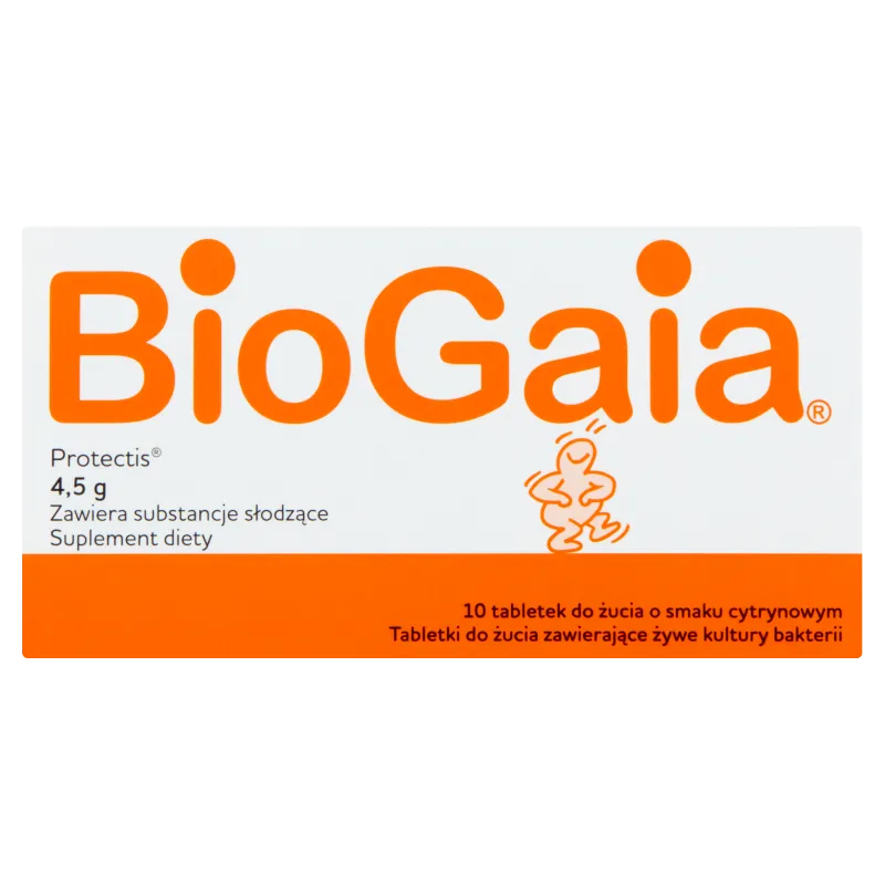 BioGaia ProTectis - suplement diety w postaci probiotycznych tabletek do żucia, 10 szt. 