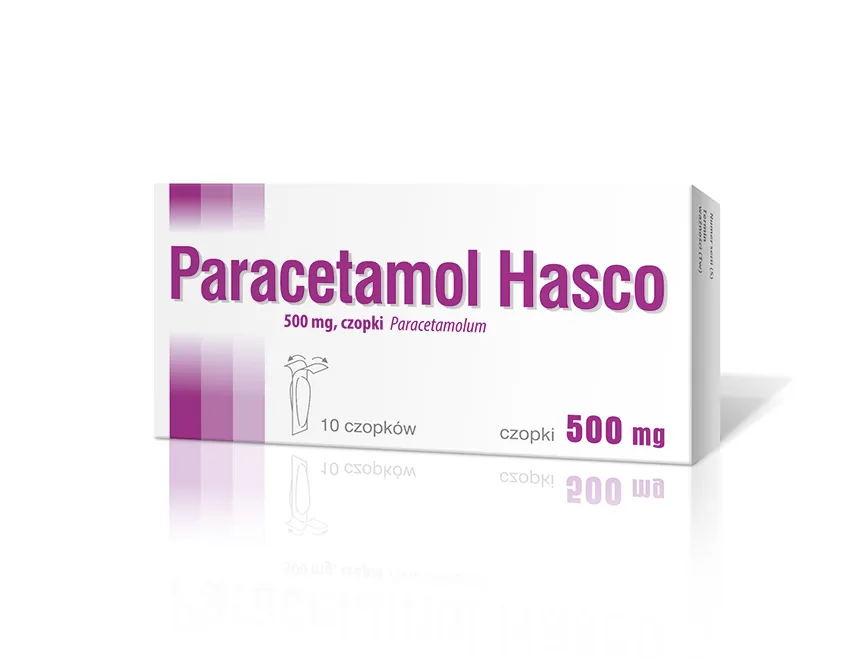 Paracetamol, 500 mg, 10 czopków