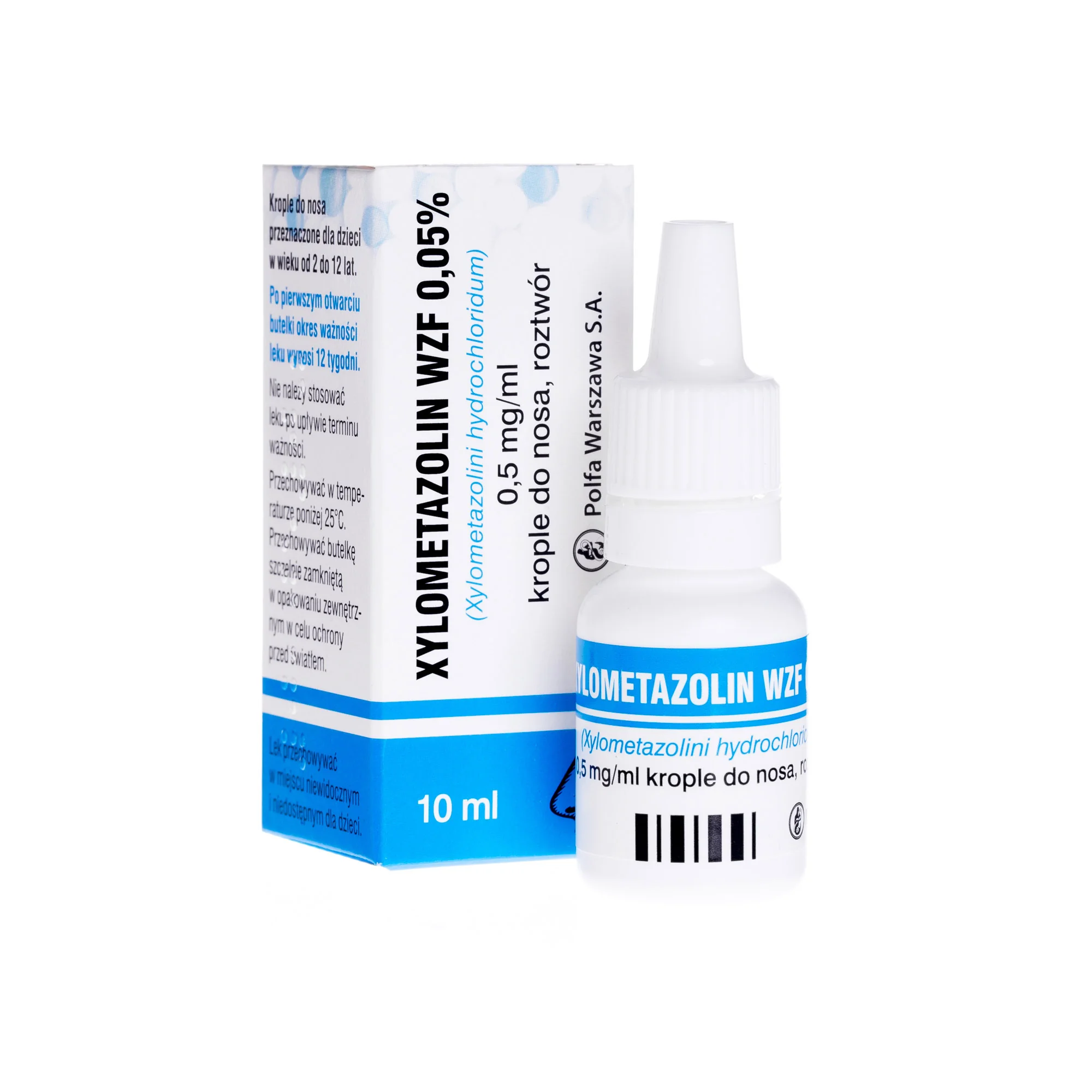 Xylometazolin WZF 0,05% krople do nosa, 10 ml