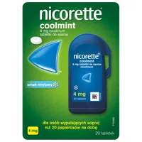 Nicorette Coolmint, 4 mg. 20 tabletek
