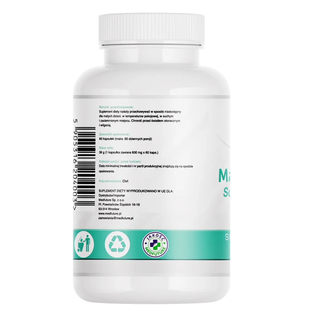 MedFuture Maślan Sodu 500 mg 60 kapsułek