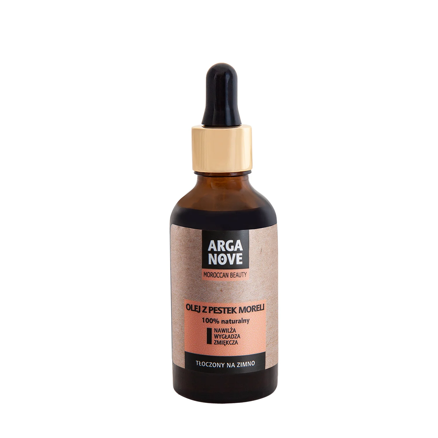 Arganove Moroccan Beauty olej z pestek moreli nierafinowany, tłoczony na zimno, 50 ml