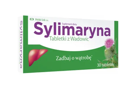 Sylimaryna, tabletki z Wadowic, suplement diety, 30 tabletek