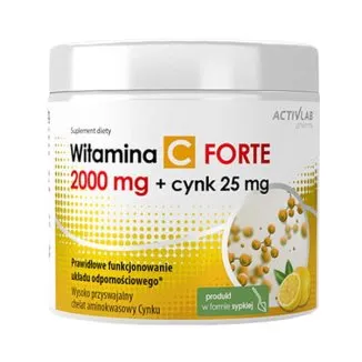 Activlab Pharma Witamina C 2000 mg + Cynk 25 mg Forte, suplement diety, 500 g