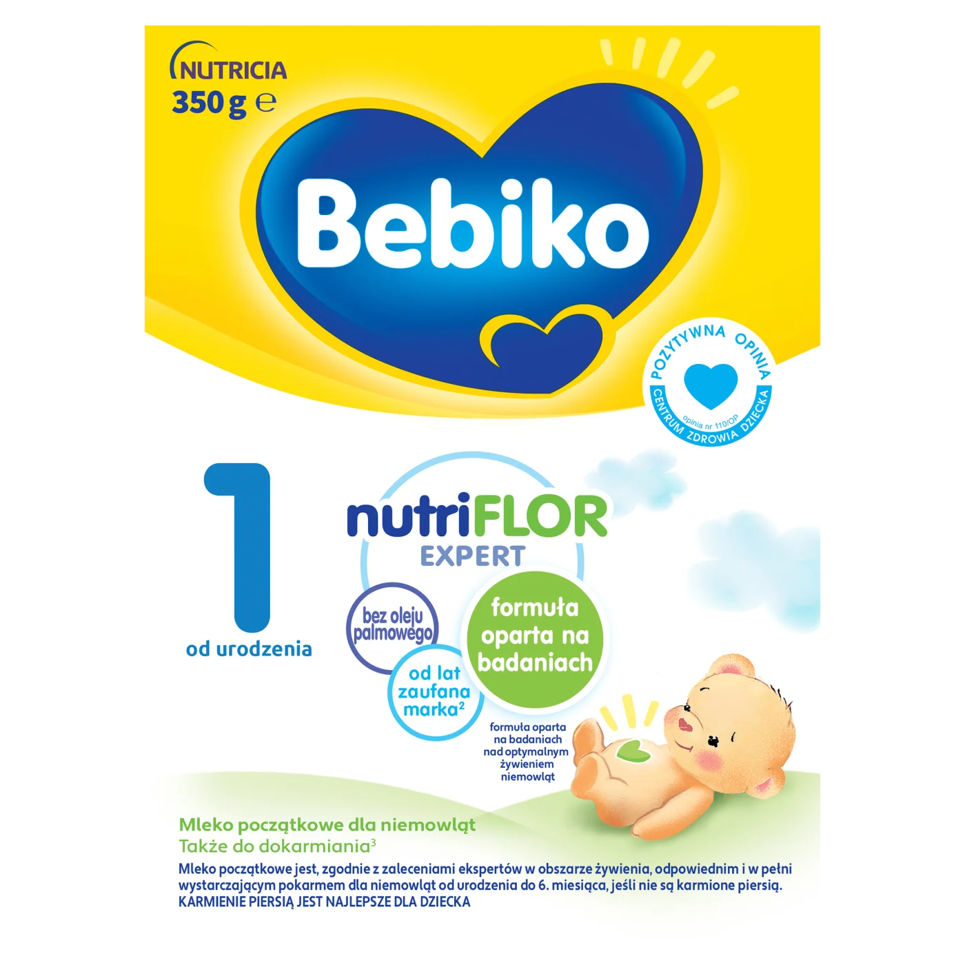 Bebiko 1 mleko początkowe dla niemowląt, 350 g